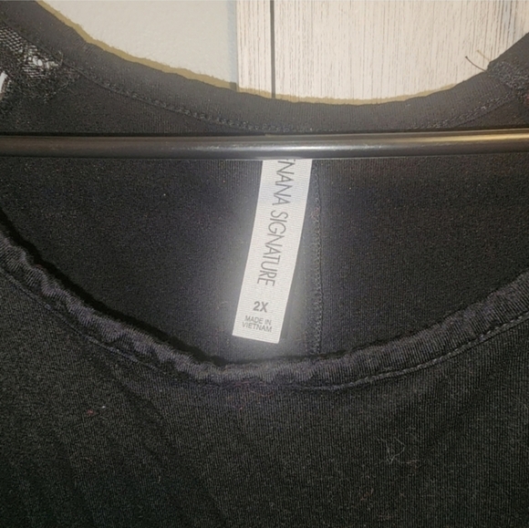 🍁🍂Zenana LUXE RAYON LACE SLEEVE TOP 2x - Picture 4 of 6